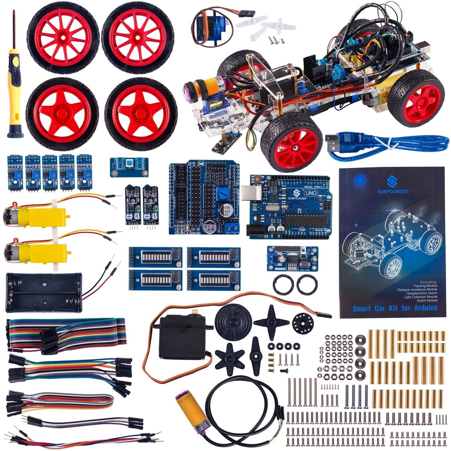 SunFounder Smart Robot Car Kit for Arduino
