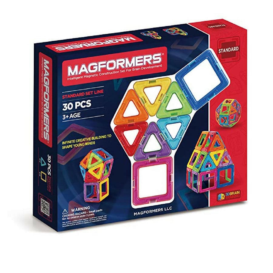 Magformers Standard 30-Piece Magnetic Building Blocks Set