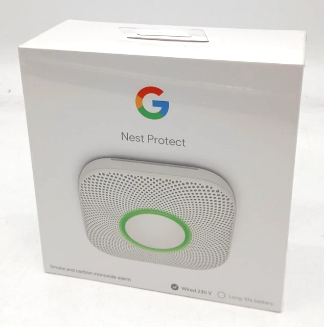 Google Nest Protect (2nd Gen) Wired Smoke and Carbon Monoxide Alarm