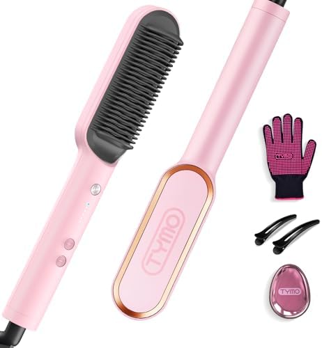 TYMO Ring Pink Hair Straightener Brush