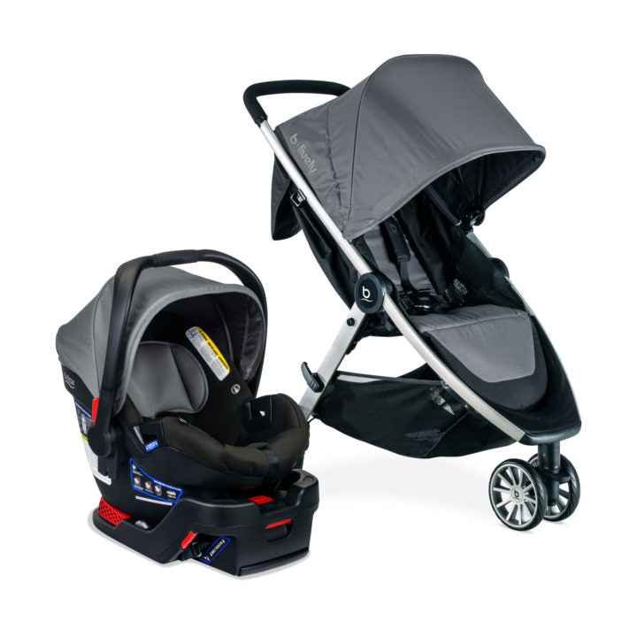 Britax B-Lively Lightweight Stroller with B-Safe Gen2 FlexFit Infant Car Seat