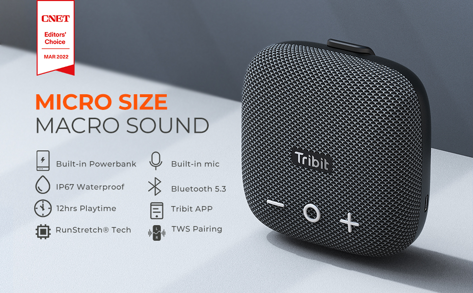 Tribit StormBox Micro 2 Portable Bluetooth Speaker