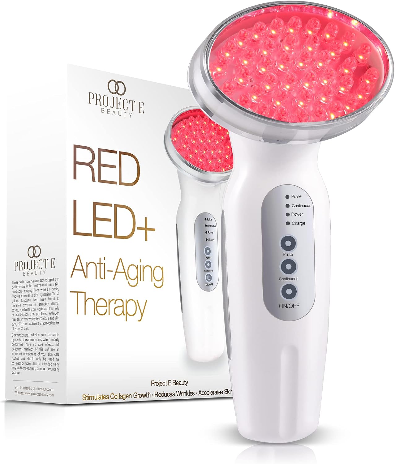 Project E Beauty Red LED Light Therapy Device