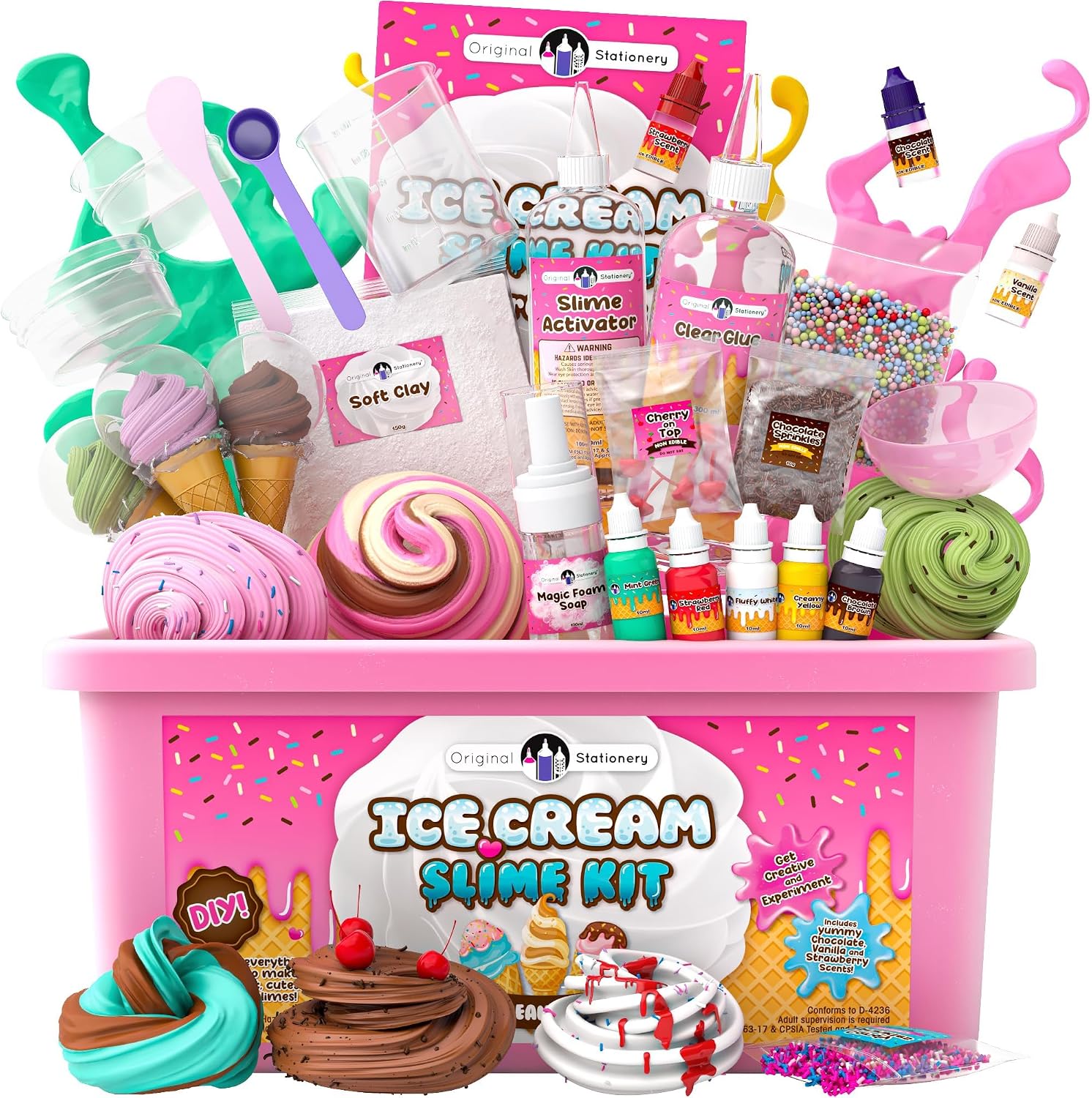 Original Stationery Ice Cream Slime Craft Kit