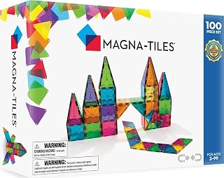 Magna-Tiles 100-Piece Clear Colors Set