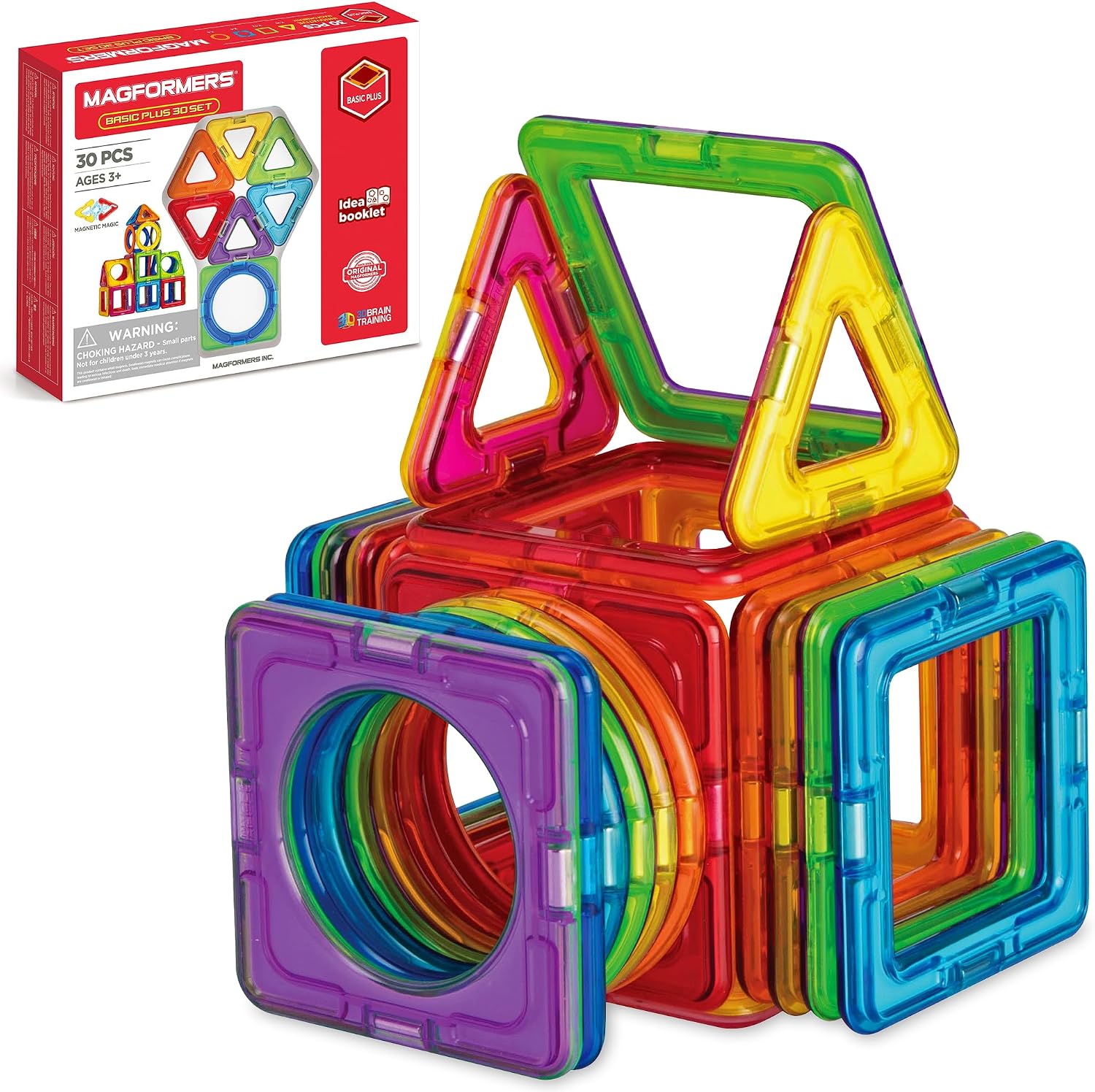 Magformers Basic 30 Piece Magnetic Construction Set