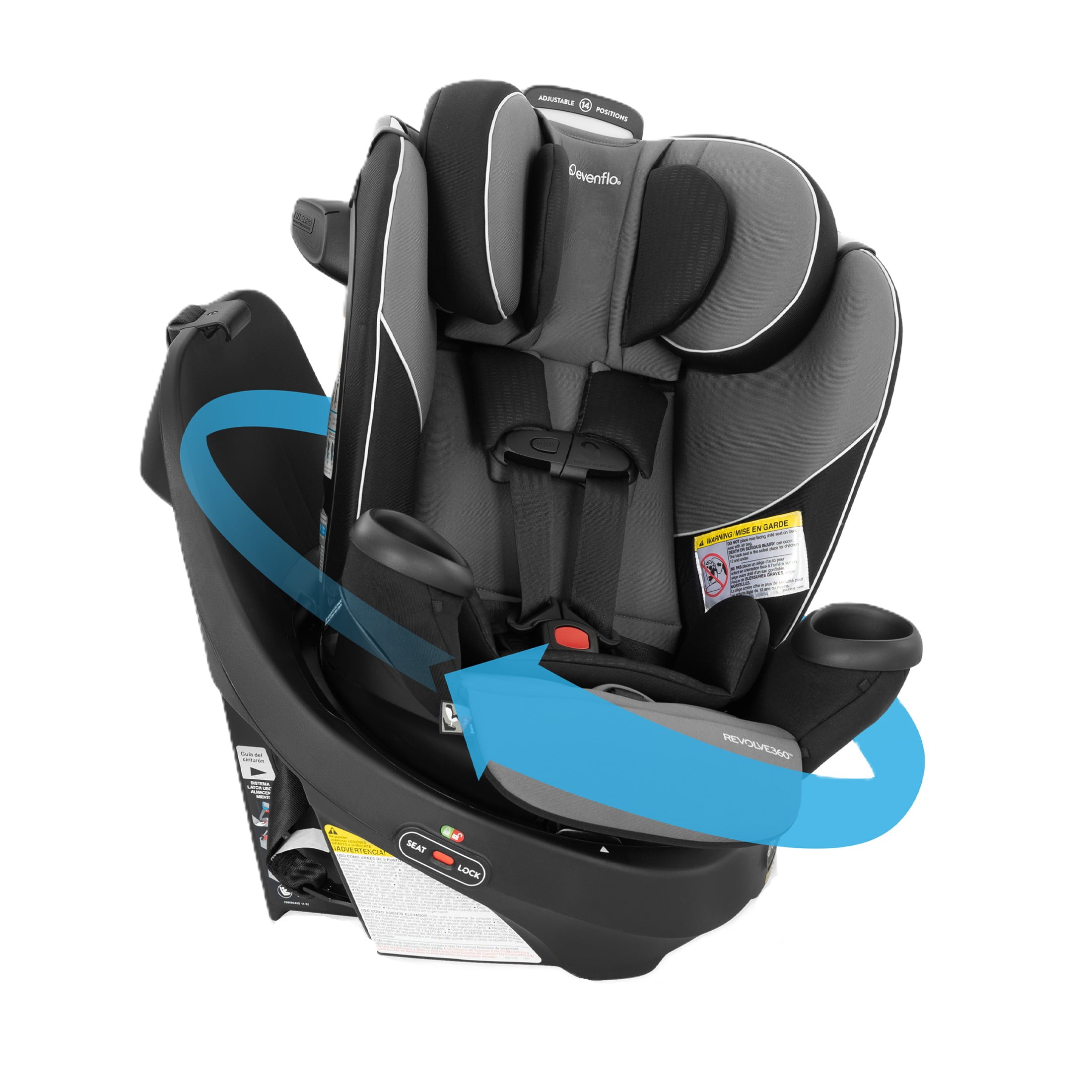 Evenflo Revolve360 Rotational All-in-One Convertible Car Seat
