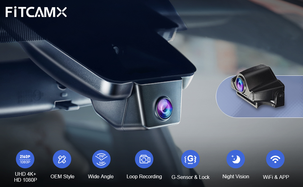 Fitcamx 4K OEM Dash Cam