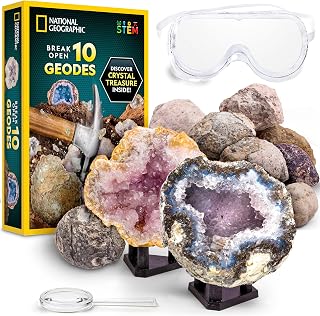 National Geographic Break Open 10 Geodes Kit