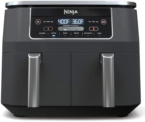 Ninja DZ201 Foodi 8-Quart 6-in-1 DualZone 2-Basket Air Fryer