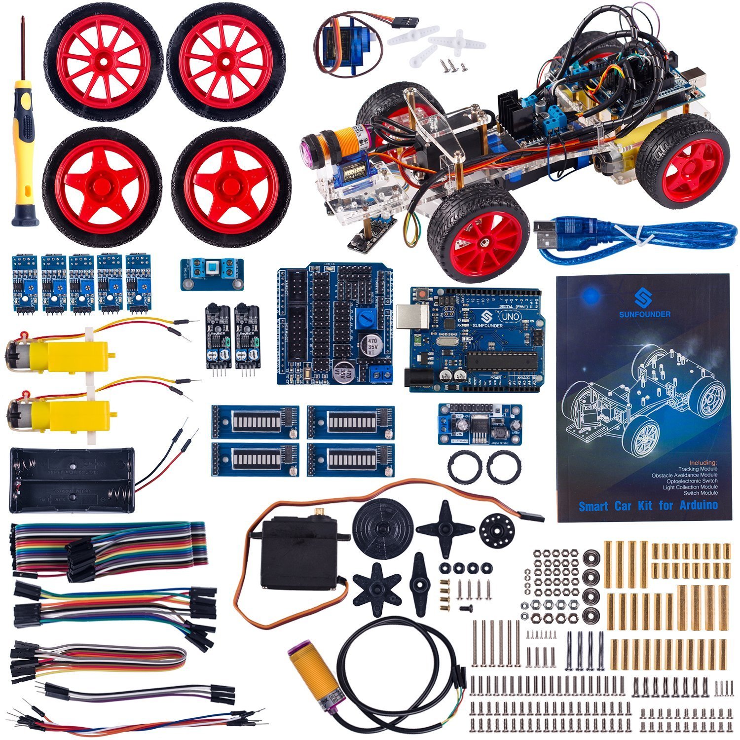 SunFounder Smart Robot Car Kit for Arduino
