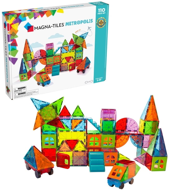 Magna-Tiles Metropolis 110-Piece Magnetic Building Set